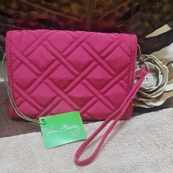 "Vera Bradley" (Pink) Wallet, Wristlet. Size: OS - Picture 3 of 4